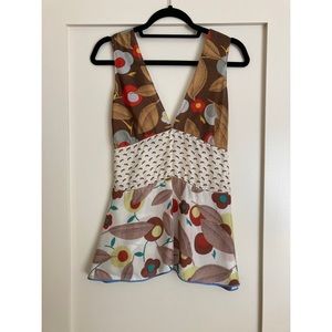 Vintage Marni Silk Sleeveless Blouse 38
